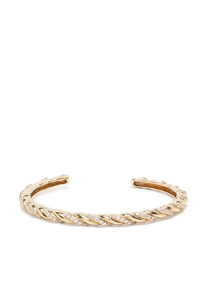 Lucy Delius Jewellery Twisted Diamond rope cuff - Gold