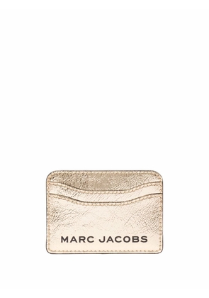 Marc Jacobs logo-plaque leather cardholder - Metallic