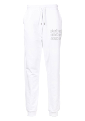 Roberto Cavalli logo-print track pants - White