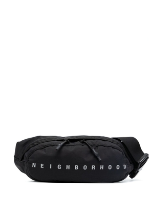 Neighborhood logo-print belt bag - Black
