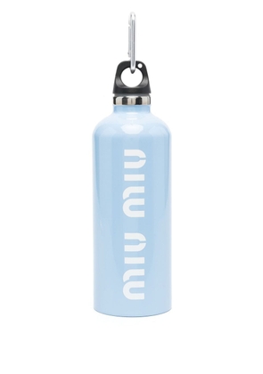 Miu Miu logo-print water bottle - Blue