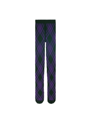 Burberry Wool-Blend Check Tights
