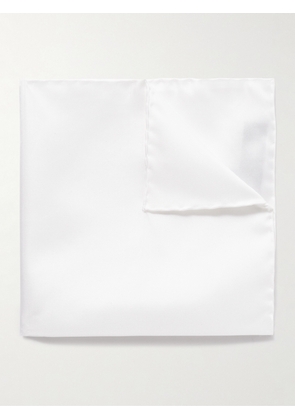 TOM FORD - Silk-Twill Pocket Square - Men - White