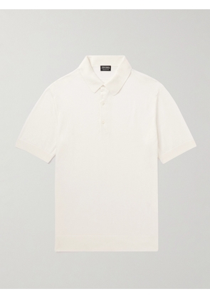 Zegna - Cotton Polo Shirt - Men - White - IT 46
