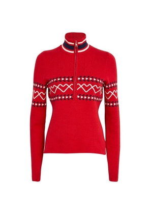 The Upside Monterosa Blanche Half-Zip Sweater