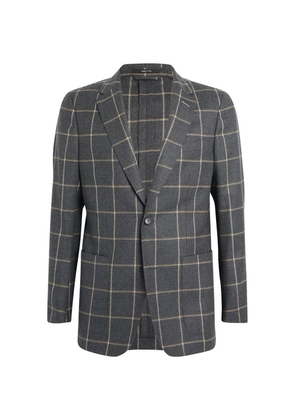 Dunhill Wool Checked Mayfair Blazer