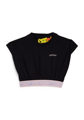 Off-White Kids Logo Tape Cropped T-Shirt (4-12 Years)