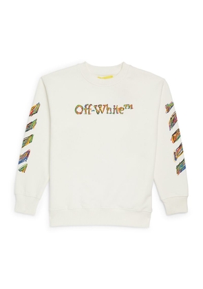 Off-White Kids Cotton Logo Crew-Neck Sweater (4-12 Years)