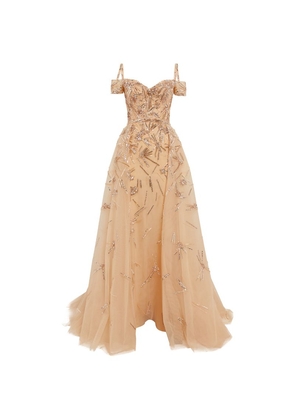 Zuhair Murad Tulle Embellished Gown