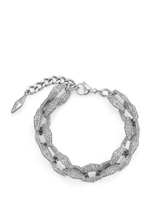 Jimmy Choo Embellished Diamond Chain Bracelet
