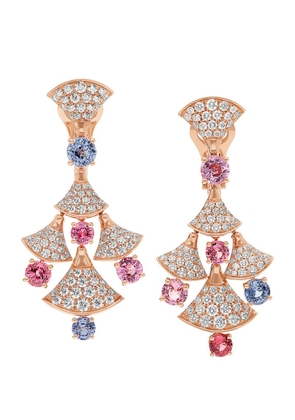 Bvlgari Rose Gold, Diamond And Spinel Diva'S Dream Earrings