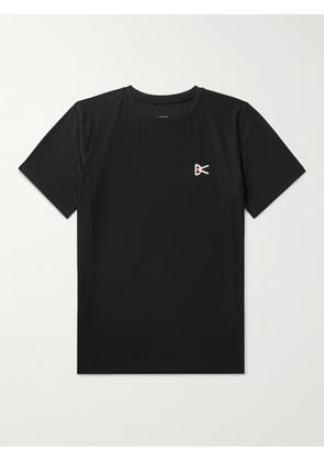 DISTRICT VISION - Aloe Slim-Fit Perforated Logo-Print Stretch-Jersey T-Shirt - Men - Black - S