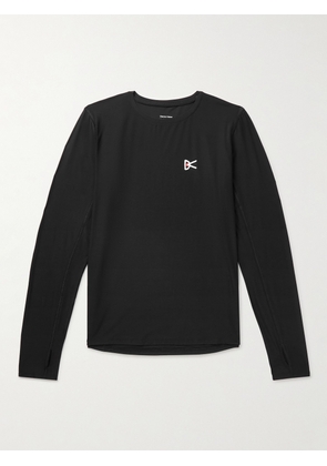 DISTRICT VISION - Aloe Slim-Fit Logo-Print Perforated Stretch-Jersey T-Shirt - Men - Black - S
