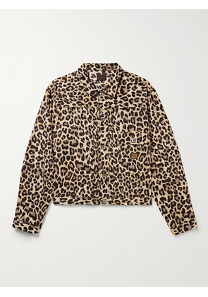 KAPITAL - Leopard-Print Cotton-Gauze Shirt Jacket - Men - Brown - 2