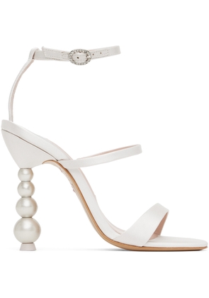 Sophia Webster Off-White Rosalind Pearl Heeled Sandals