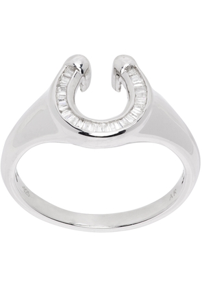 Adina Reyter Silver Horseshoe Ring