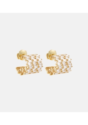 Suzanne Kalan 18kt gold earrings with diamonds