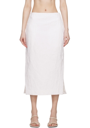 CO White Slit Midi Skirt