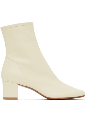 BY FAR Off-White Sofia Ankle Boots