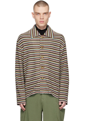 CALVINLUO Multicolor Striped Shirt