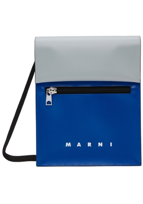 Marni Silver & Blue Tribeca Messenger Bag