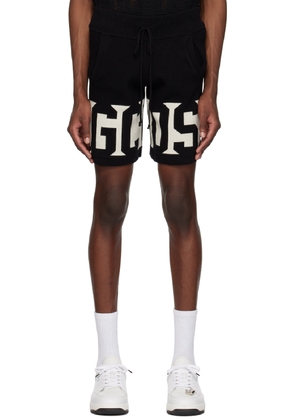 GCDS Black Jacquard Shorts