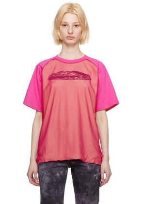 Serapis Pink Globe Reversible T-Shirt