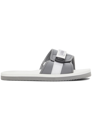 Suicoke White & Grey PADRI Sandals