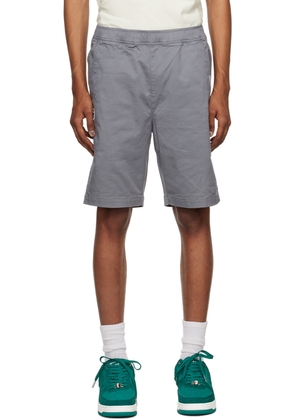 AAPE by A Bathing Ape Gray Embroidered shorts