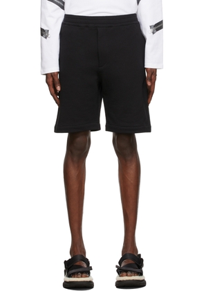 Alexander McQueen Black French Terry Shorts