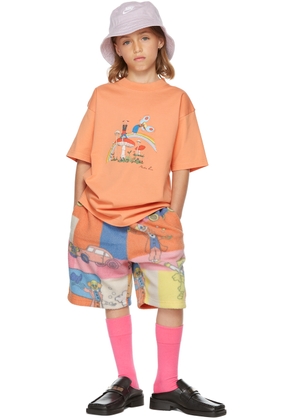 Martine Rose SSENSE Exclusive Kids Orange Brittle T-Shirt