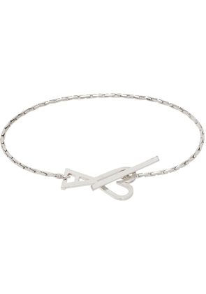 AMI Paris Silver Ami de Caur Chain Bracelet