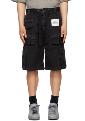 Dolce & Gabbana Black Cargo Shorts