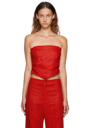 Reformation Red Dillon Tank Top
