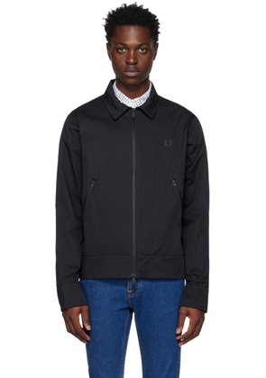 Fred Perry Black Embroidered Jacket