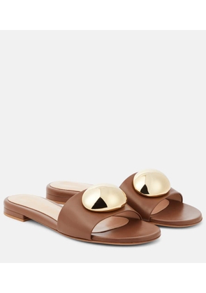 Gianvito Rossi Sphera embellished leather mules