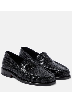 Marni Bambi woven leather loafers