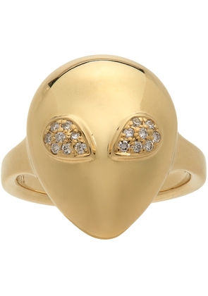 Alina Abegg Gold & Diamond Micro Alien Ring