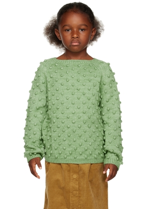Misha & Puff Kids Green Popcorn Sweater
