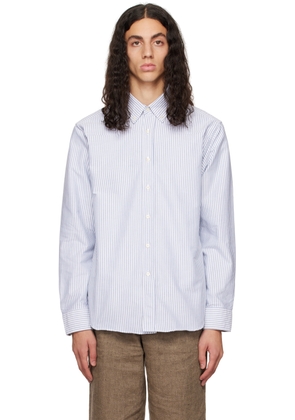 Noah White & Blue Western Oxford Shirt