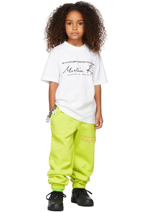 Martine Rose SSENSE Exclusive Kids Green Slim Leg Lounge Pants
