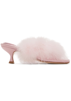 Sleeper Pink Pom Heeled Sandals