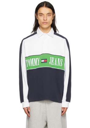 Tommy Jeans Multicolor Retro Long Sleeve Polo