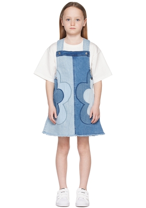 Stella McCartney Kids Blue Floral Denim Dress