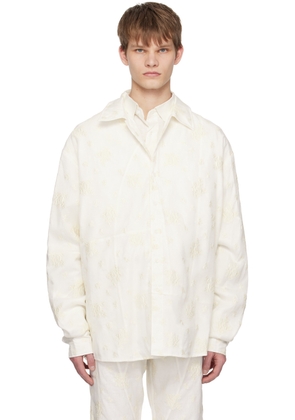 Who Decides War Off-White Embroidered Shirt