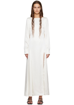 BITE Off-White Low Back Midi Dress