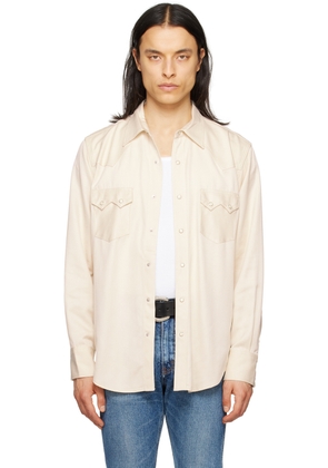 The Letters Beige Western Shirt