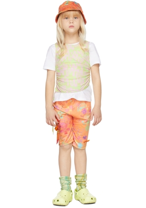 Collina Strada SSENSE Exclusive Kids Orange Bow Bike Shorts