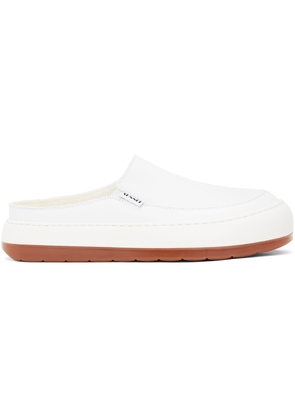 SUNNEI White Leather Dreamy Sabot Sneakers