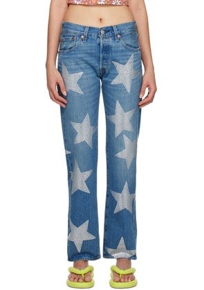 Collina Strada Blue Levi's Edition Rhinestone Star Jeans